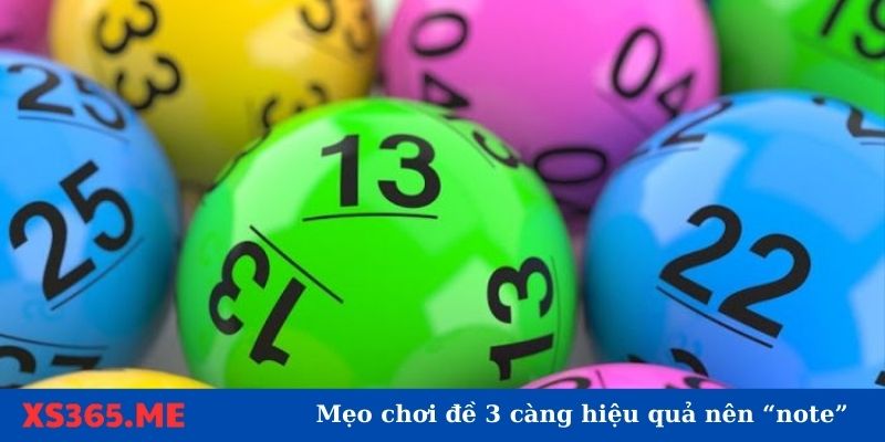 Đề 3 càng ăn bao nhiêu? - Những mẹo chơi dễ tăn
